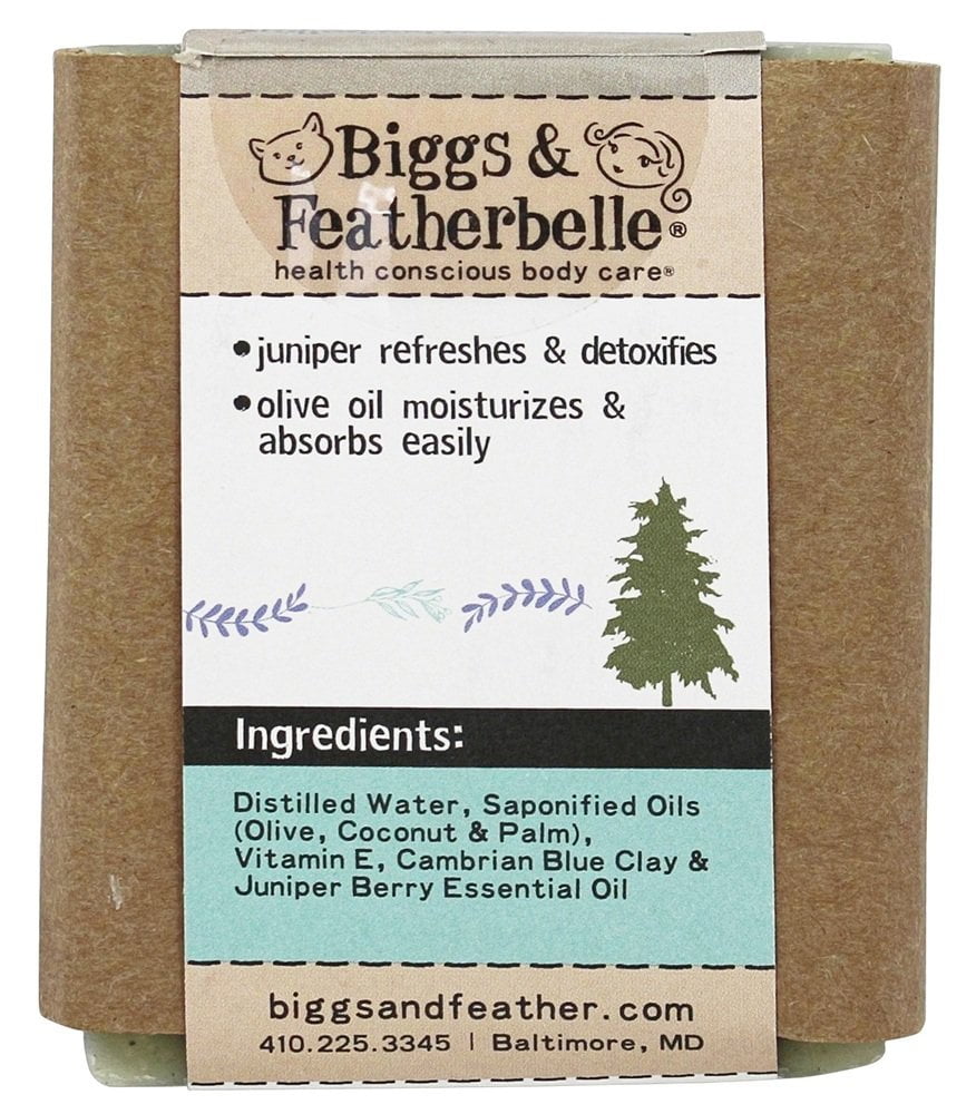 Biggs & Featherbelle Soap, Grizzly Bar, Patchouli & Spruce, Moisturize - 3.5 oz