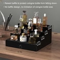 thumbnail image 5 of Cologne Organizer for Men, 4 Tier Black Wood Perfume Organizer with Felt Lining Drawer and Hidden Compartment, Perfume Display Holder, A Gift for Men, 5 of 9