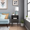 thumbnail image 4 of Home Square Wood End Table with Drawer in Black Oak - Set of 2, 4 of 10