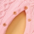 thumbnail image 6 of YOUI-GIFTS Newborn Baby Knitted Snowsuit Winter Warmer Sweater Romper Bodysuit Overalls for Boy Girls, 6 of 7