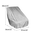 thumbnail image 2 of Sonducket Funda de poliéster para asiento de barco, plegable, a prueba de polvo, a prueba de sol, lavable, desmontable, accesorios protectores Deportes acuáticos Plata, 2 of 6