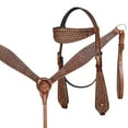 thumbnail image 3 of 14 In Comfytack Western Horse Barrel Racing Trail Pleasure American Leather Saddle Tack Set With Reins Brown, 3 of 8