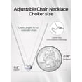 thumbnail image 4 of ChicSilver 925 Sterling Silver Heart Necklace for Women Tiny Small Heart Necklace for Women Endlessness Love Dainty Necklaces - 16", 4 of 11
