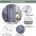 thumbnail image 6 of Forest Dinosaur Shower Curtain, Jungle Wild Raptor Dino Animal Child Kids Boys Men Bathtub Curtains for Bathroom Farmhouse Decor Grey Polyester Durable Fabric Bath with 12 Hooks, 72x84, 6 of 6