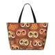thumbnail image 2 of Fotbe Brown Owl Bolsa de Viaje para Playa - Resistente al Agua, Bolsa Tote de Gran Capacidad y Ligera con 7 Bolsillos para Mujeres y Hombres, 2 of 7