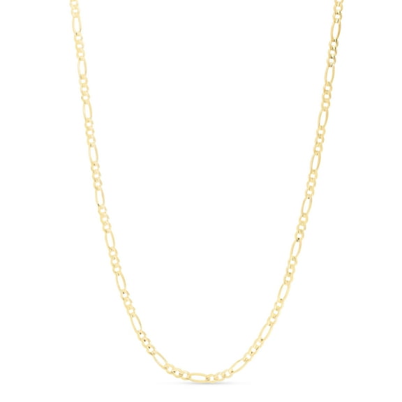 14K Yellow Gold 18in 3mm Figaro Chain with Lobster Clasp