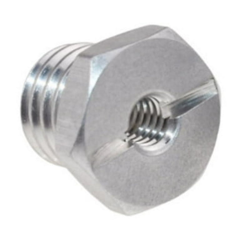Yammee Aluminum Alloy 1/4 Female to 5/8 Male Threaded Screw Hex