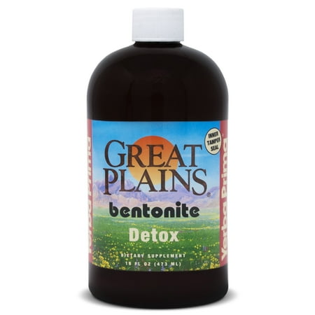 Yerba Prima Great Plains Bentonite, 16 oz - Food Grade Liquid Clay