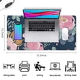 thumbnail image 5 of Long Mouse Pads for Desk,Pioneer Flower Floral Print Pattern Desk Mats on Top Of Desks, Desk Mouse Pad Extra Large with 3mm Non-Slip Base and Stitched Edge for Gaming,Office,Work,Home 31.5"x15.7", 5 of 6