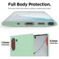 thumbnail image 3 of Galaxy Note 10 (2019) Case, Silky-Soft Touch Full Body Protection Shockproof Cover Case with Soft Microfiber Lining Cushion Shockproof Cover for Galaxy Note10 6.3" Mint, 3 of 13