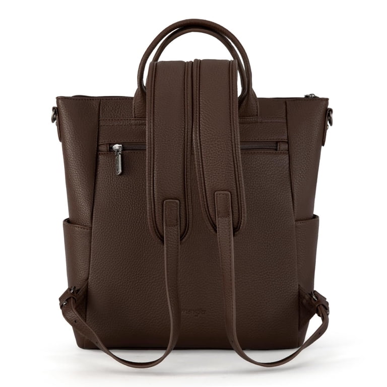 Wrangler Convertible Backpack Purse, Vegan Leather Coffee photo 7