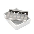 thumbnail image 2 of Jabonera de cerámica , jabonera de acero inoxidable para baño y ducha, caja de jabón de drenaje de doble capa, 2 of 4