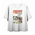 thumbnail image 4 of Wizard Of Oz Distressed Movie Cast Poster Women's White Crew Neck Short Sleeve Crop Tee-3XL, 4 of 5