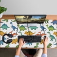 thumbnail image 4 of Long Mouse Pads for Desk,Colorful Dinosaur Assortment Pattern Desk Mats on Top Of Desks, Desk Mouse Pad Extra Large with 3mm Non-Slip Base and Stitched Edge for Gaming,Office,Work,Home 47.3"x23.6", 4 of 6