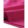 thumbnail image 5 of Agnes Orinda Women's Plus Size Tops Belted Knot Tie V Neck Long Sleeve Casual Knit Blouse 3X Hot Pink, 5 of 6