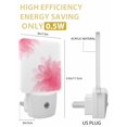 thumbnail image 3 of Night Lights Auto Sensor Pink Floral Plug-in LED Nightlights Lamp Dusk to Dawn for Living Room, Bedroom, Bathroom, Hallway, Stairways Home Wall Decor, Boho Flowers Abstract Art Night Light, 3 of 9