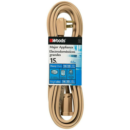 UPC 078693000478 product image for Woods 0047 Air Conditioner Appliance Cord, 15-Foot, Beige | upcitemdb.com