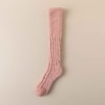 thumbnail image 2 of ShomPort Fuzzy Slipper Socks for Womens Fleece Ribbed Solid Color Comfort Fall Winter Thickened Thermal Knee High Socks, 2 of 3