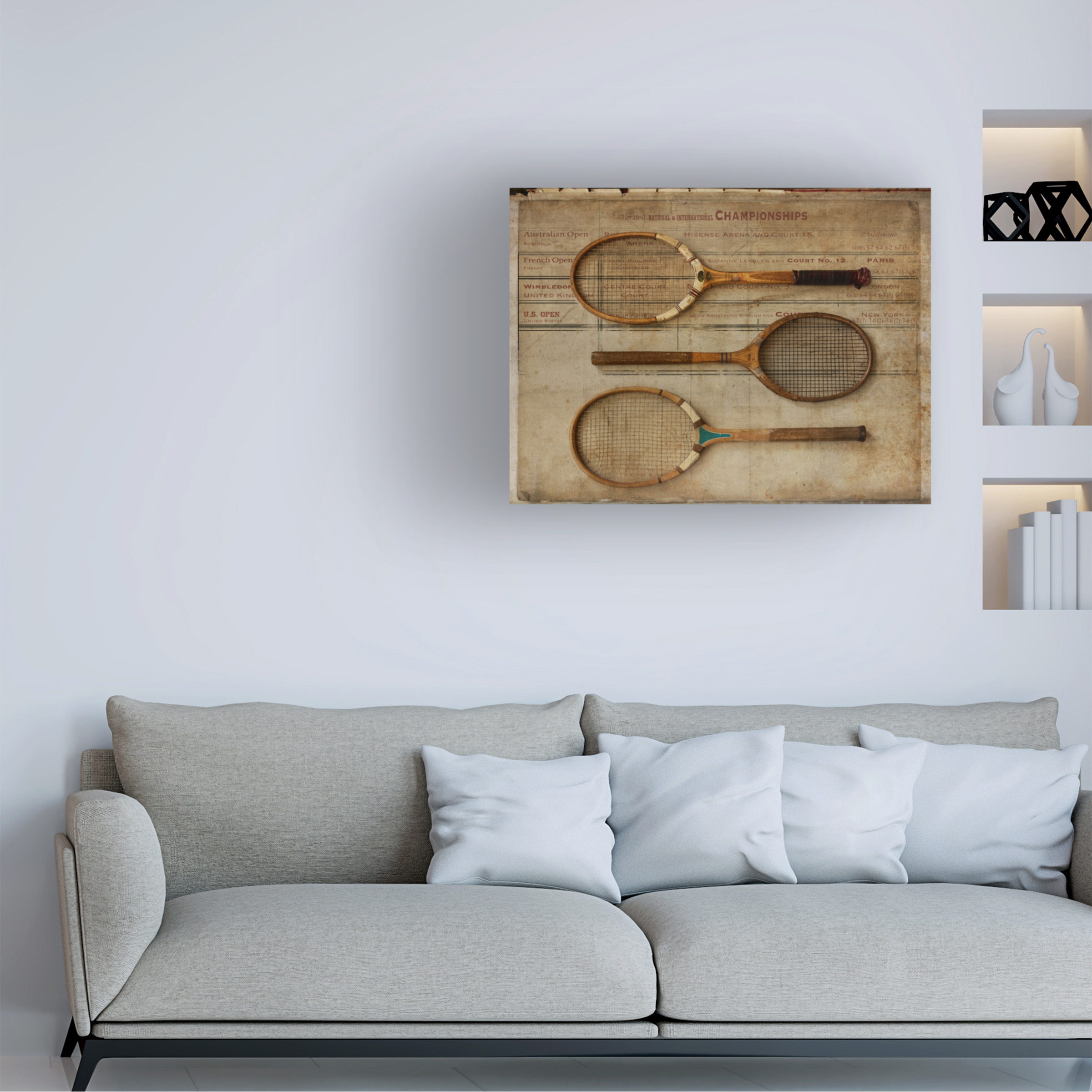 Symposium Design 'Game Set And Match' Canvas Art