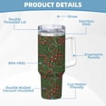 thumbnail image 5 of Pofeuu Red Snake Print 40oz Ice Bully With Handle And Straw Stainless Steel Vacuum Insulated Cup And 2 In 1 Straw Lid, 5 of 8