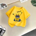 thumbnail image 3 of Camiseta de algodón cómoda de la marca Disney para niños y niñas de verano, camiseta de punto animado, ropa informal de moda urbana para niños y niñas, 3 of 4