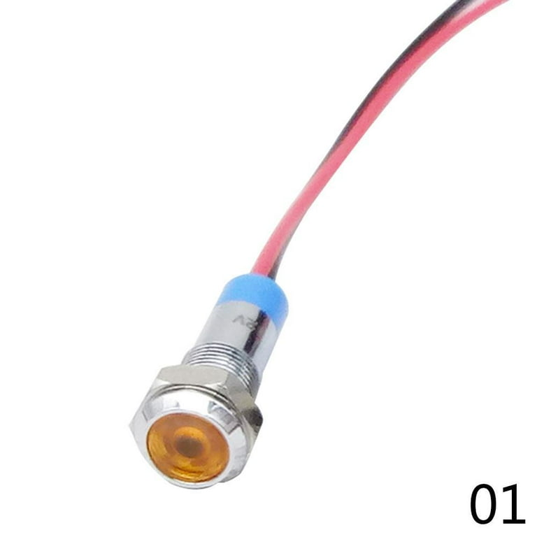 LED Indicator Warning Signal Light 8mm Thread Metal 220V LED Indicator Warning Signal Light 8mm Thread Metal 220V
