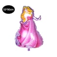 thumbnail image 5 of Globo grande de princesa Disney de 90 x 55 cm, diseño de Blancanieves, Cenicienta y Elsa, decoración para fiestas de cumpleaños de niñas, regalo global para niños, 5 of 5