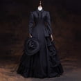 thumbnail image 5 of Vestido victoriano medieval de Halloween, gótico, renacentista, encaje, reina, princesa, maxi, 5 of 5