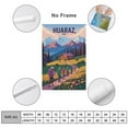 thumbnail image 2 of Vintage City Travel Poster of Huaraz Peru with Snow Peaks And Outdoor Adventure Canvas Poster, 2 of 8