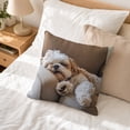 thumbnail image 5 of Throw Pillow Covers 18x18 Inch, Decorative Square Pillowcases, Farmhouse Holiday Cushion Covers for Couch Sofa Living Room Bedroom Outdoor Home Decor, 5 of 8