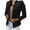 Black, variant on YOUSNH Women Casual Slim Top Button Long Sleeve Stand Solid Business Jacket Trendy Short Coat Fall Jackets for Women 2024 Black XXXXL