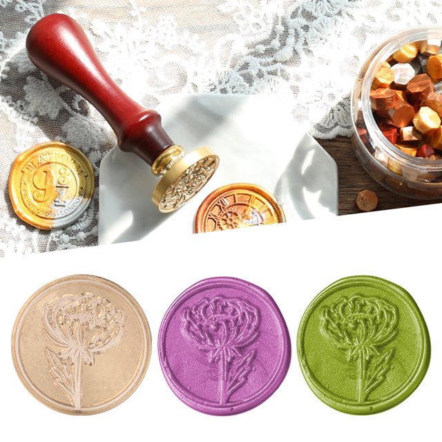 Cuadros Decorativos Cera de lacre de flores Retro, reemplaza la cabeza del sello de cobre para invitaciones, álbumes de recortes Ndcxsfigh Nuevos Originales