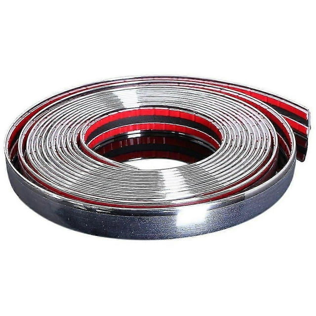 20mm 5m Chrome Car Moulding Strip Trim Self Adhesive Crash Protector