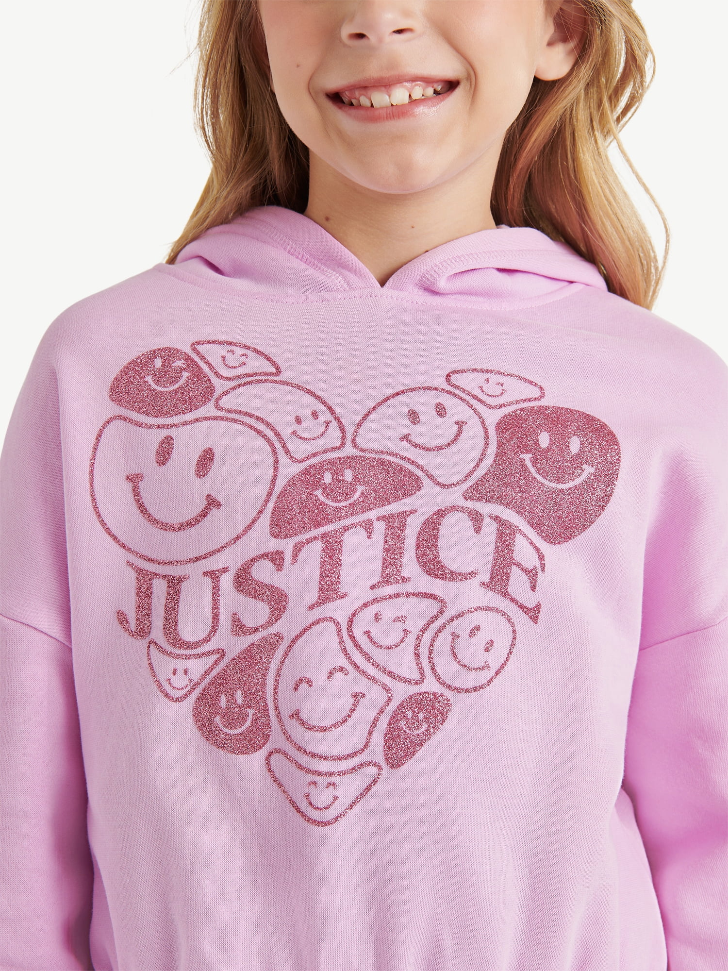 Justice Girls Fleece Hoodie, Sizes XS - XLP - Walmart.com