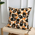 thumbnail image 5 of Halloween Throw Pillow Covers, halloween funny ghost Square Pillow Cases with Invisible Zipper for Halloween Decorations, Farmhouse Halloween Decor 20x20, 5 of 7