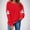 Red, variant on Kilaqueen Spooky Season Sweatshirts Halloween Funny Cute Ghost Graphic Sweatshirt Women Casual Crewneck Long Sleeve Pullover Tops