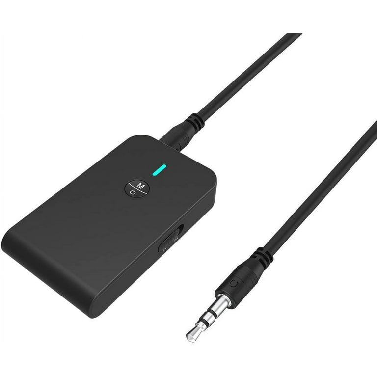 Bluetooth 5.0 Transmitter Receiver Portable Wireless Audio Adapter for TV Car Home Music Stereo Sound System Speaker and Headphones 3.5mm Bluetooth Adapter aptX Low Latency Walmart