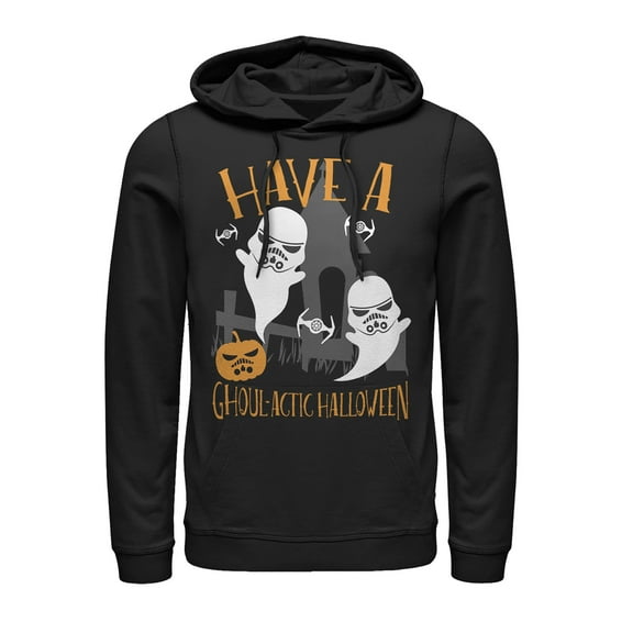 Men's Star Wars Ghoulactic Halloween Stormtrooper  Pull Over Hoodie Black X Large