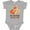 AC-Heather Grey, variant on Mamaw Loves Me Grandchild Fox Boys or Girls Baby Bodysuit