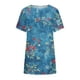 thumbnail image 4 of Mujer suelta casual manga corta cuello redondo estampado casual blusa camiseta túnica tops Fridja  ghk4504, 4 of 6