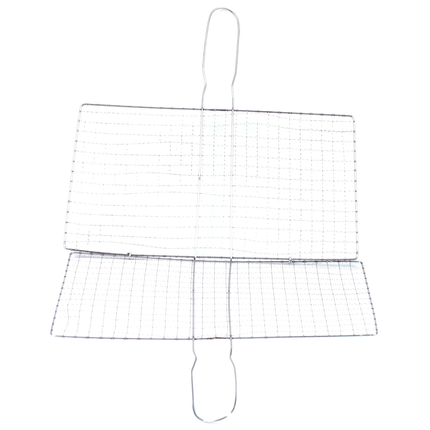 Stainless Steel/BBQ Fish Meat Net Barbecue Grill Mesh-Wire Clamp Outdoor Picnic 