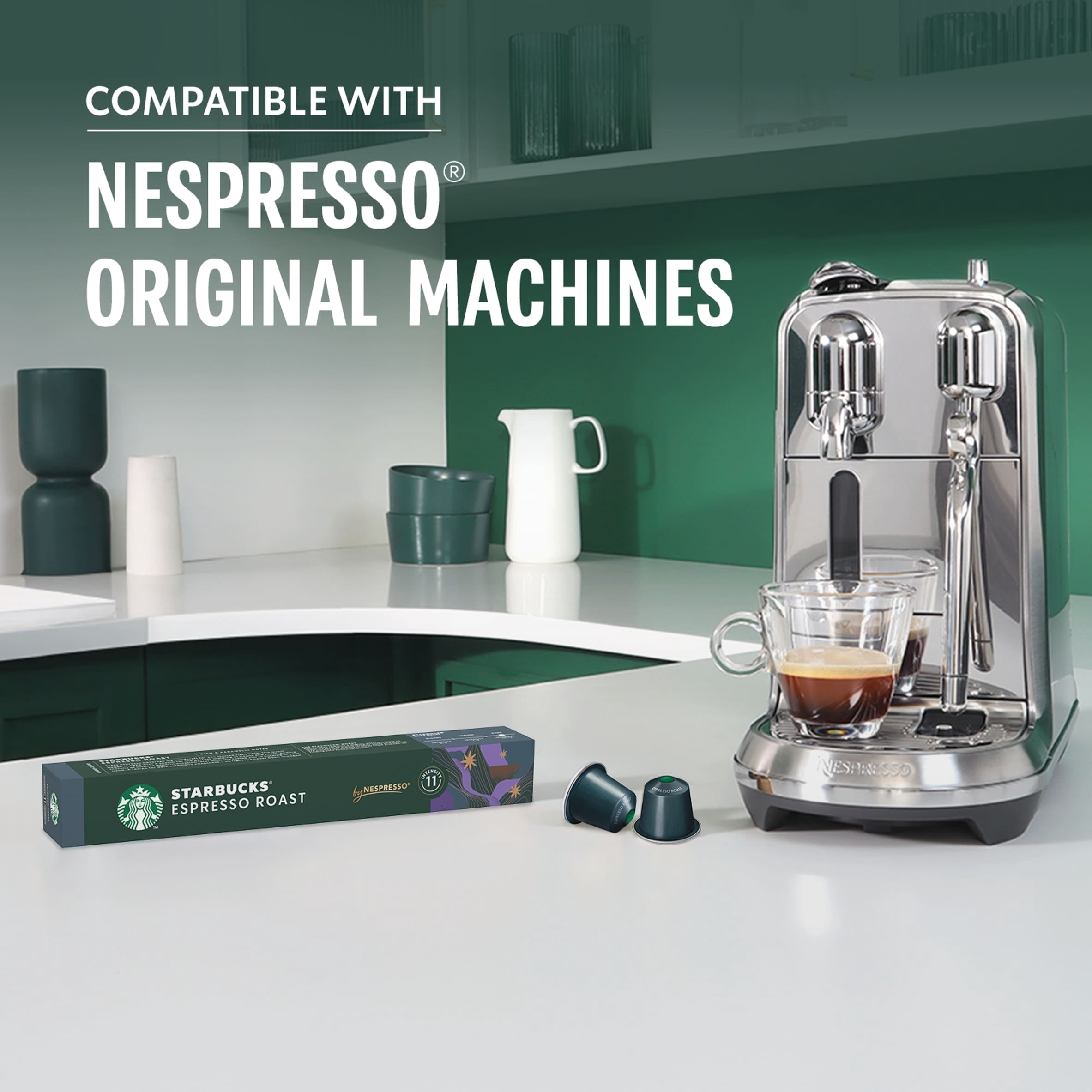 Starbucks by Nespresso Espresso Roast Coffee Pods x10 57g Imported from Britain