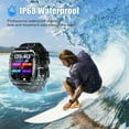 thumbnail image 5 of Military Smart Watch for Men, IP68 Waterproof Tactical Sports Watch, Outdoor Rugged Smart Watches for Men with Fitness Tracker Heart Rate Compatible with Android iOS, 5 of 6