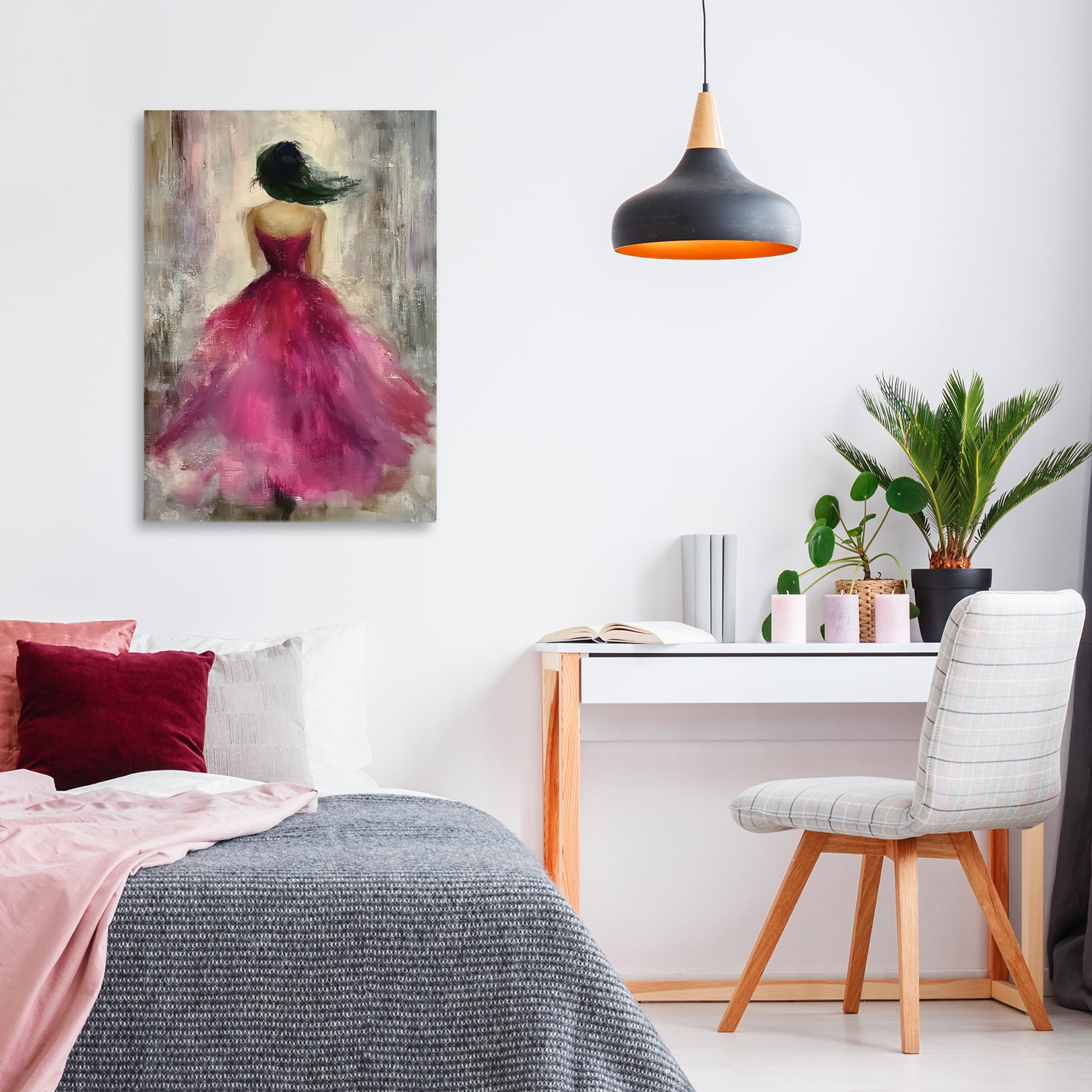 After Midnight Girl in Gown Canvas Wall Art, design by Annabelle Hall