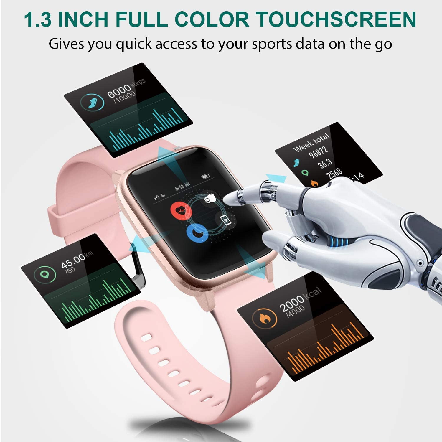 Letsfit smartwatch id205l Clearance