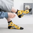 thumbnail image 2 of Rocae Blue Striped Sunflower for Premium Adult Socks,Comfortable, Breathable, and Durable Socks, Perfect for Everyday Wear, 2 of 7