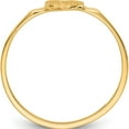 thumbnail image 2 of 14K Yellow Gold Heart Signet Ring (Size 4) Made In United States ch201, 2 of 5