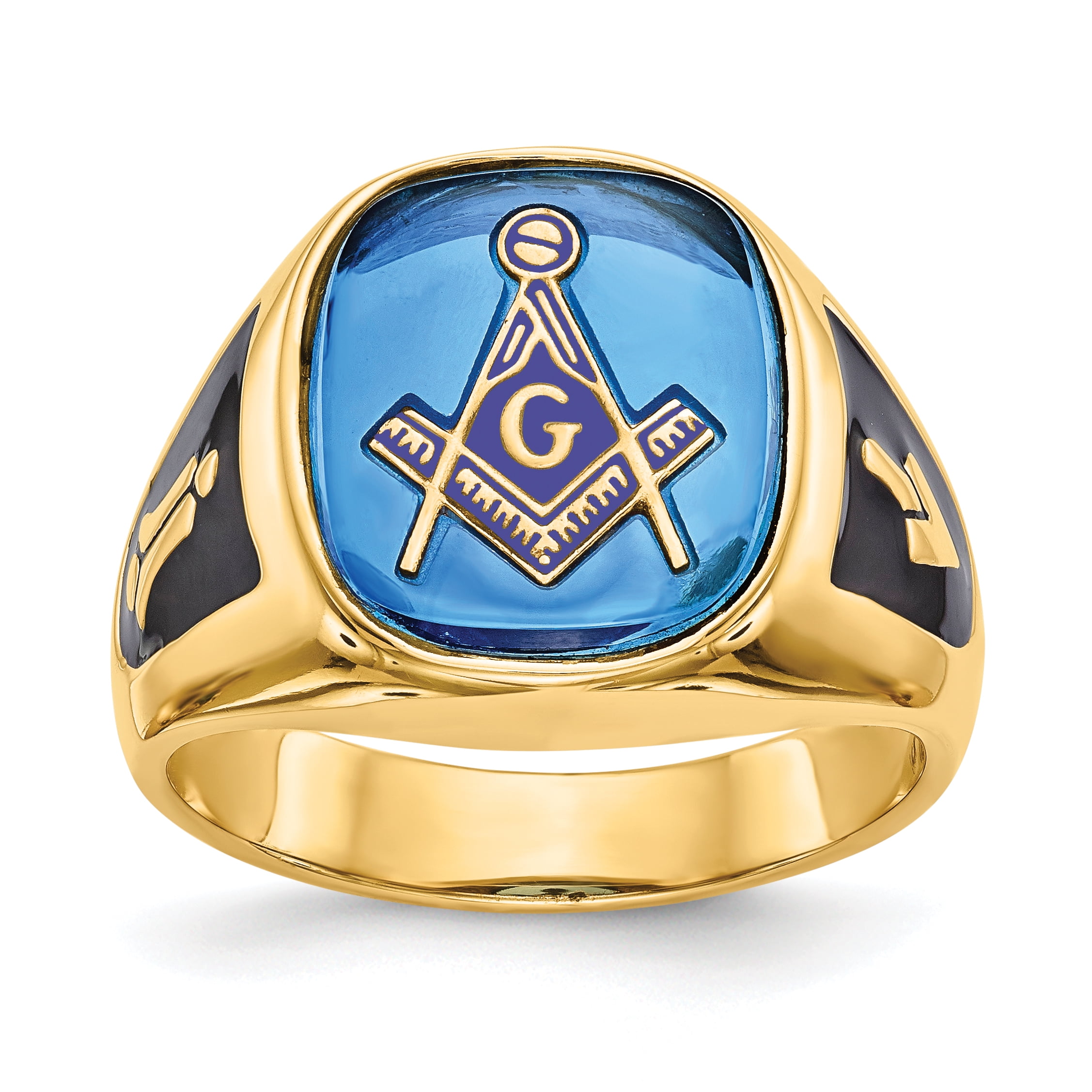 14k Men's Masonic Ring
