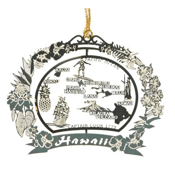 Hawaii Christmas Ornament Hawaiian Island Travel Souvenir Gift