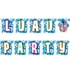 Jointed "Luau Party" Floral Banner